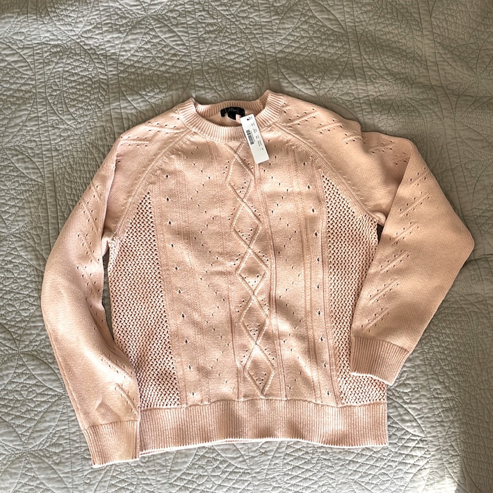 JCrew cotton fisherman sweater